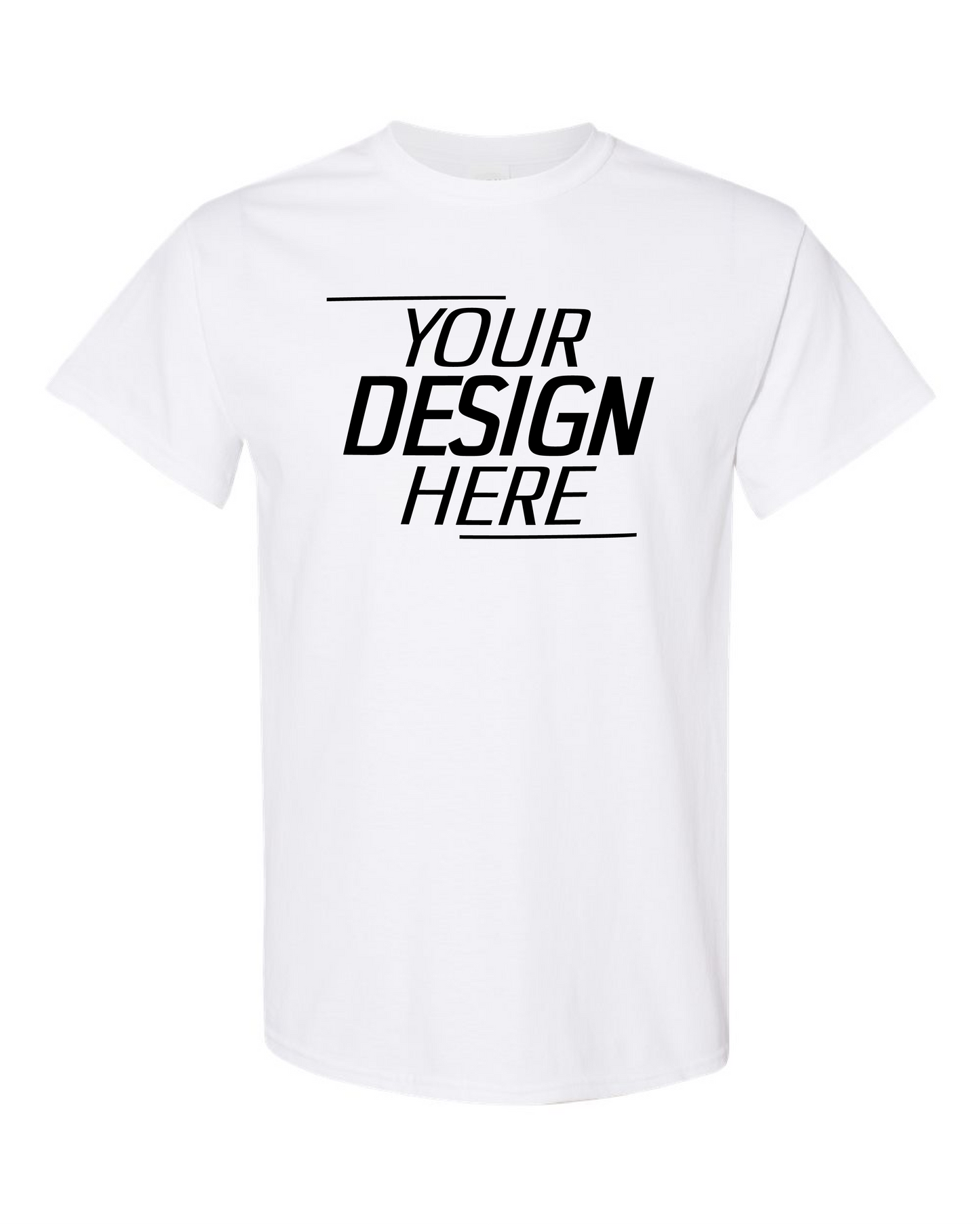 Custom White Short Sleeve T-Shirt – Your Design Here