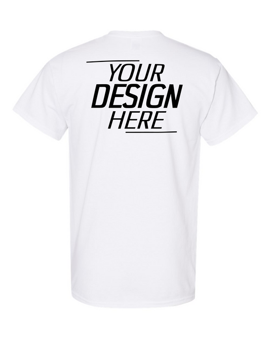 Custom White Short Sleeve T-Shirt – Your Design Here