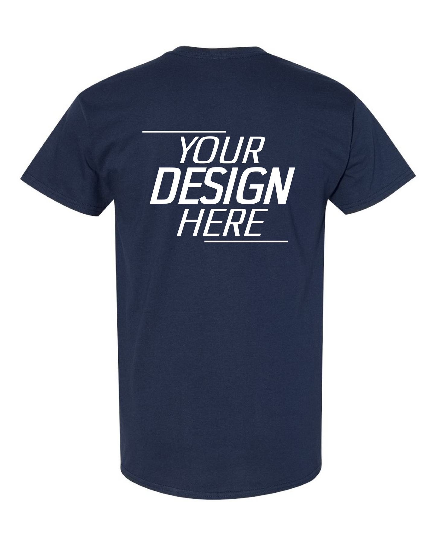 Custom Navy Short Sleeve T-Shirt – Your Design Here