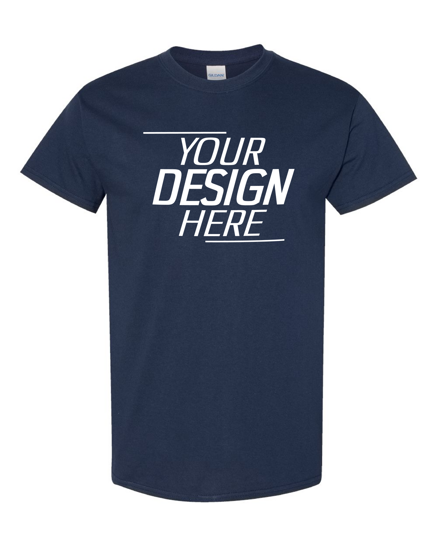 Custom Navy Short Sleeve T-Shirt – Your Design Here