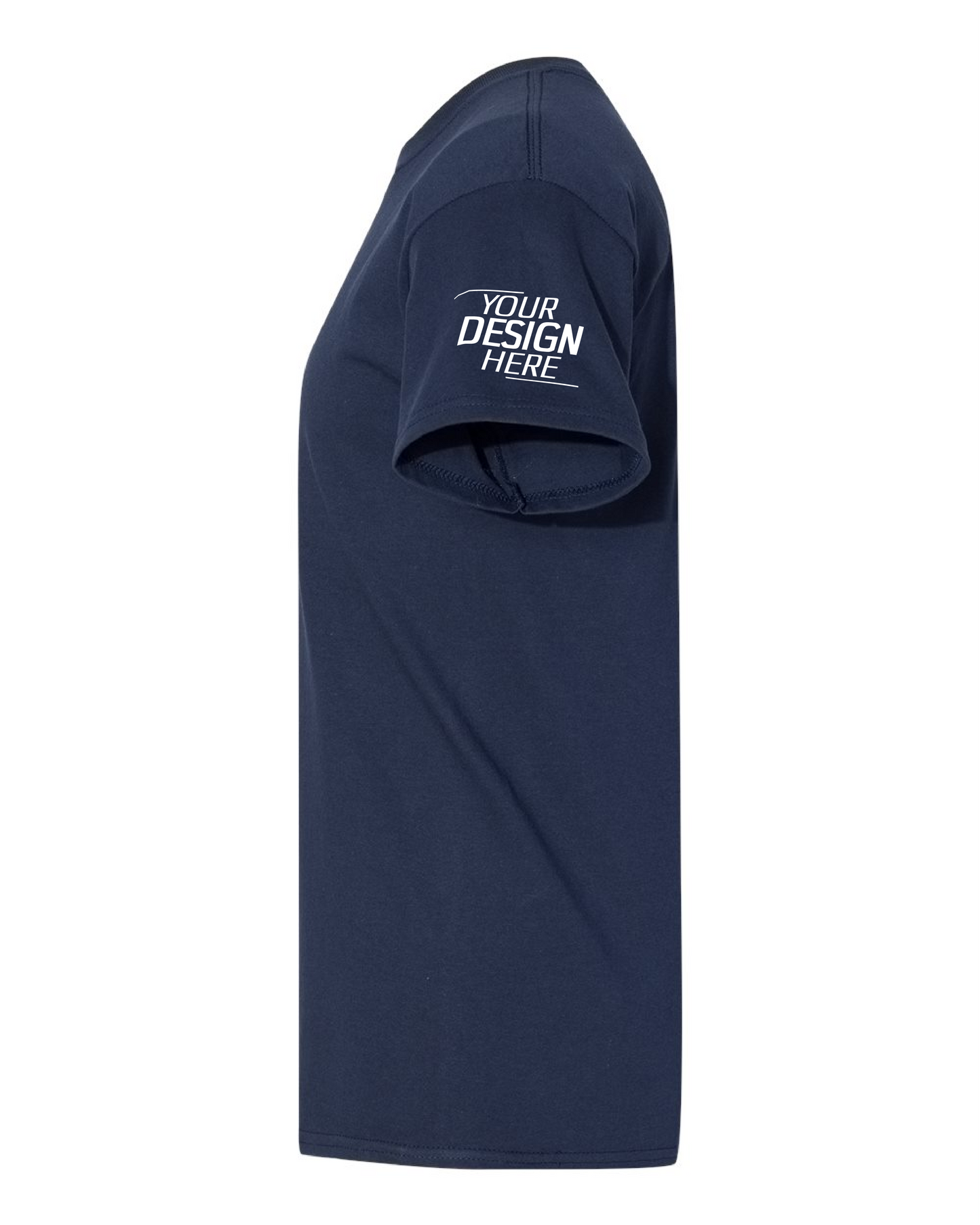 Custom Navy Short Sleeve T-Shirt – Your Design Here