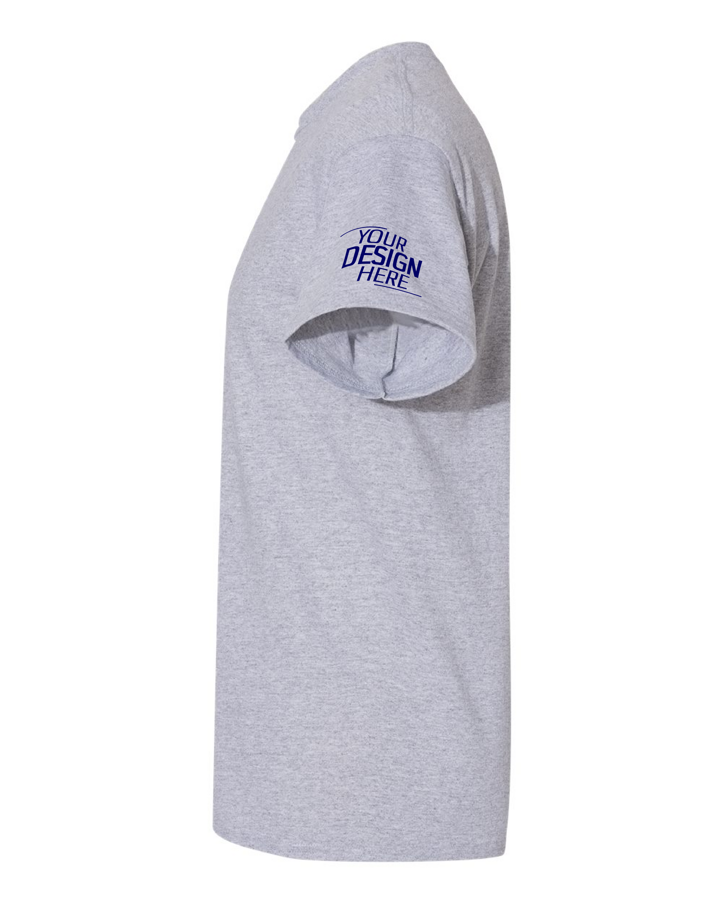Custom Sports Gray Short Sleeve T-Shirt – Your Design Here