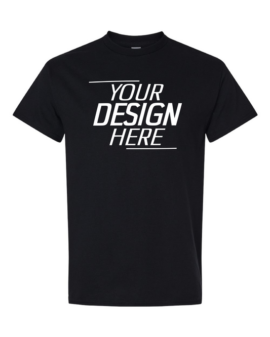 Custom Black Short Sleeve T-Shirt – Your Design Here