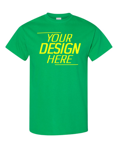 Custom Green Short Sleeve T-Shirt – Your Design Here