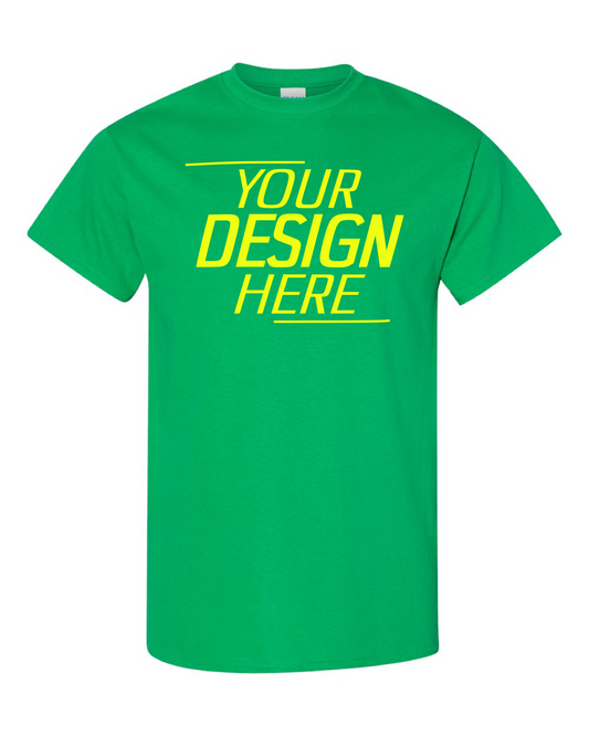 Custom Green Short Sleeve T-Shirt – Your Design Here
