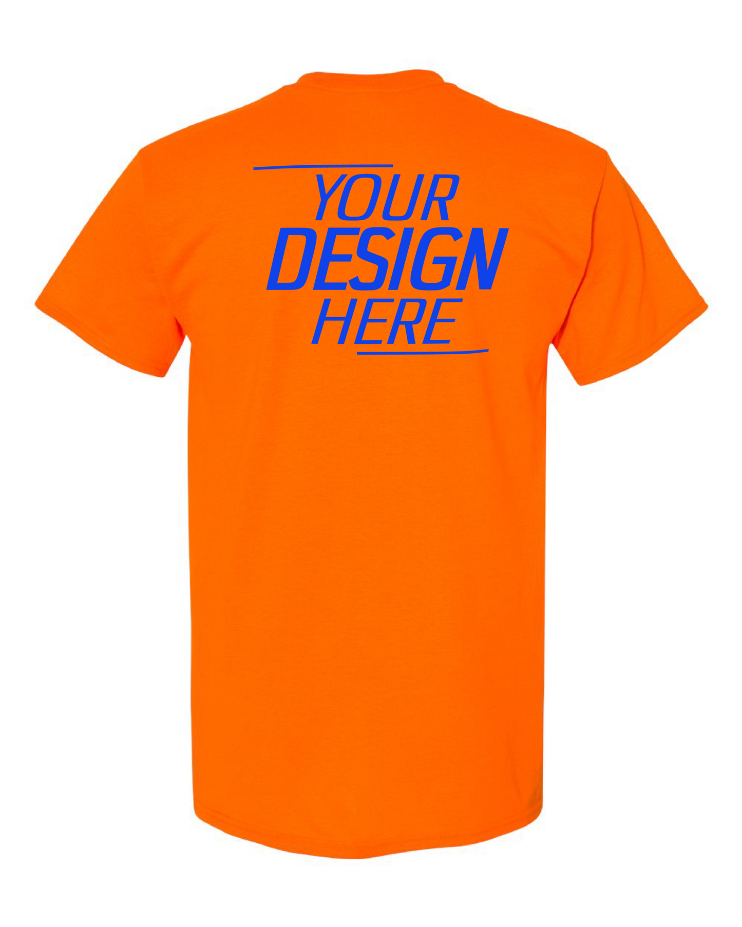 Custom Orange Short Sleeve T-Shirt – Your Design Here