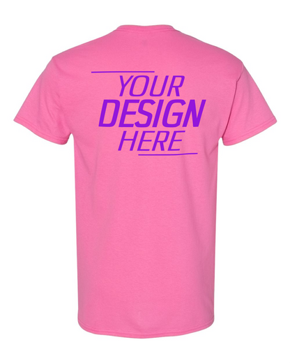 Custom Pink Short Sleeve T-Shirt – Your Design Here