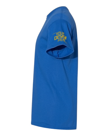 Custom Royal Blue Short Sleeve T-Shirt – Your Design Here