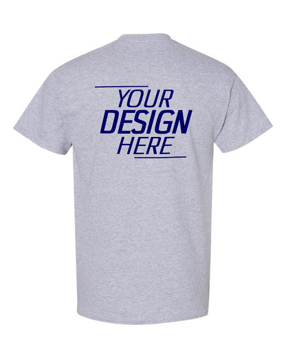 Custom Sports Gray Short Sleeve T-Shirt – Your Design Here