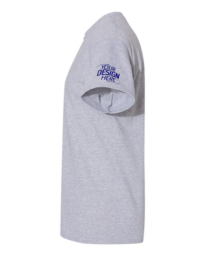 Custom Sports Gray Short Sleeve T-Shirt – Your Design Here